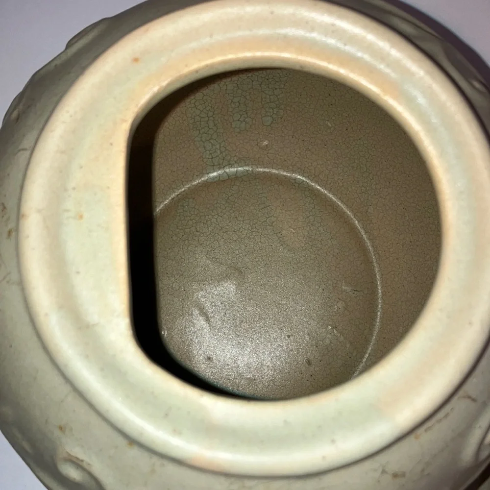 Vintage Tan‎ Large-vine Stoneware Teapot
